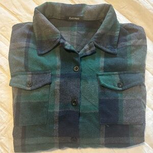 Green Plaid Men's Lightweight Jacket